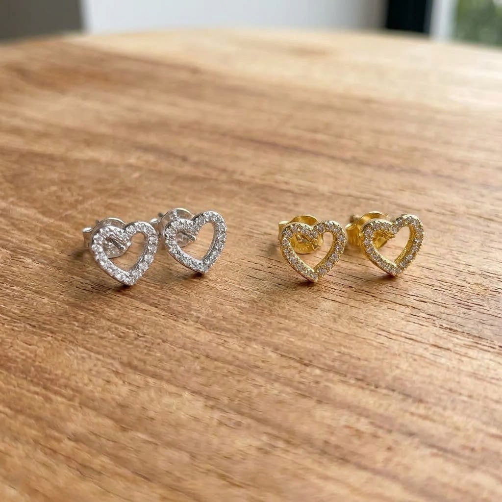 Aretes Acero 316L Corazon 8196-19
