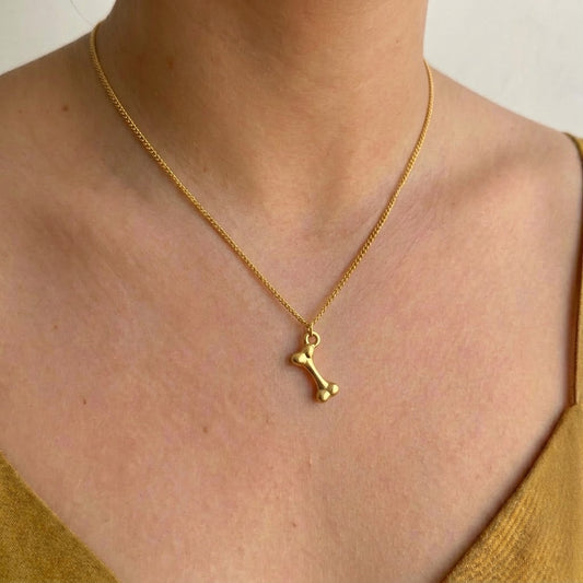 Collar Huella Acero Inox 8196-1