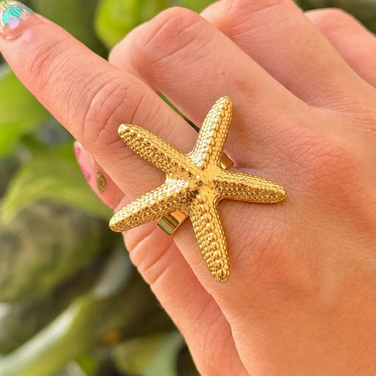 Anillo Estrella Mar Acero Inox 8279-107