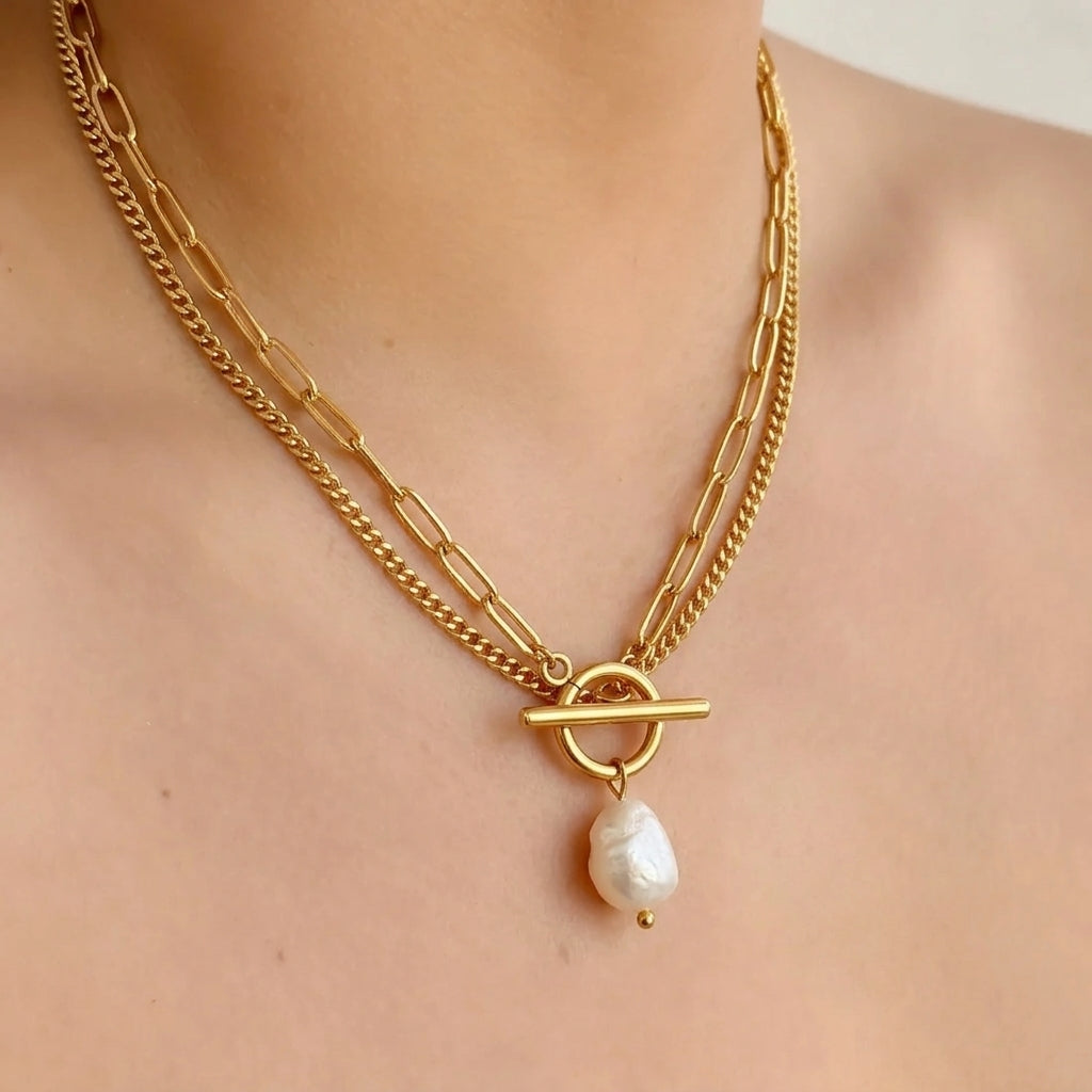 Collar Perla Acero Inox 8279-113