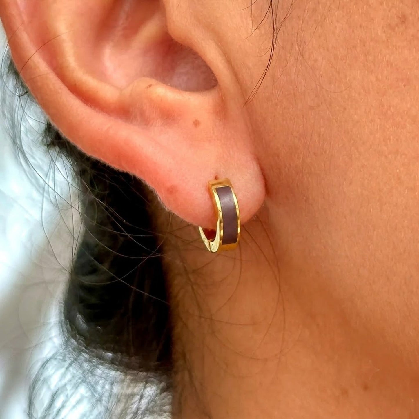 Aretes Huggie Acero Inox 8279-115