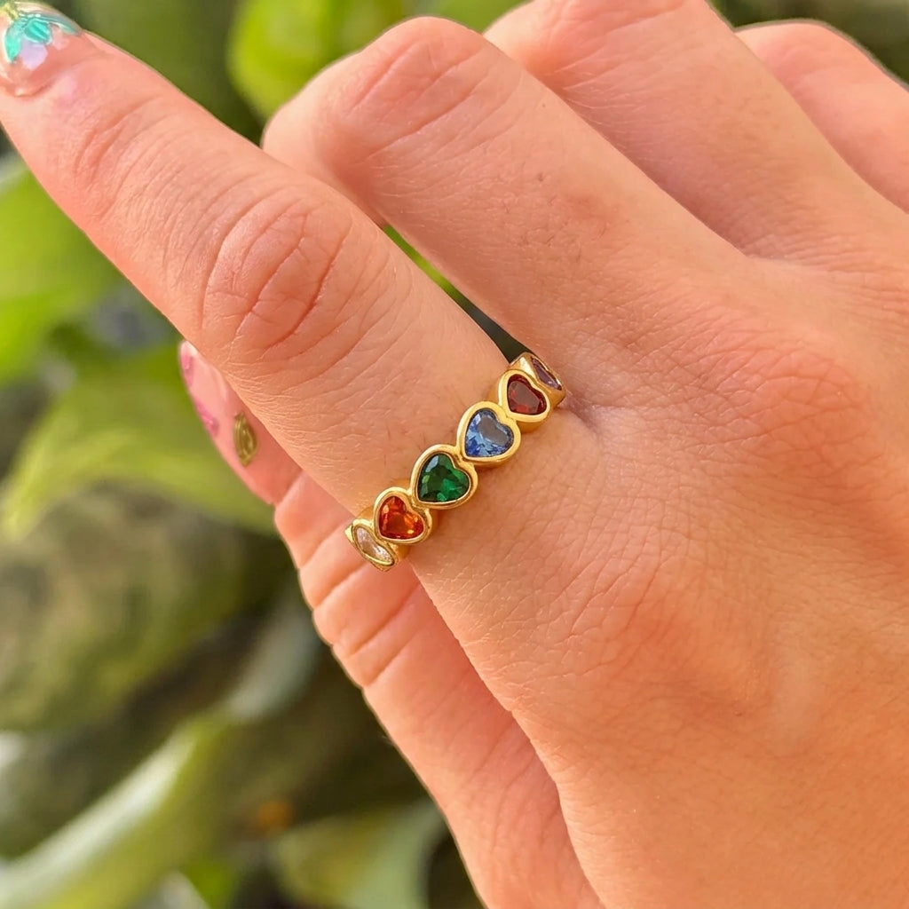 Anillo Esmalte Multicolor Acero Inox 8279-123