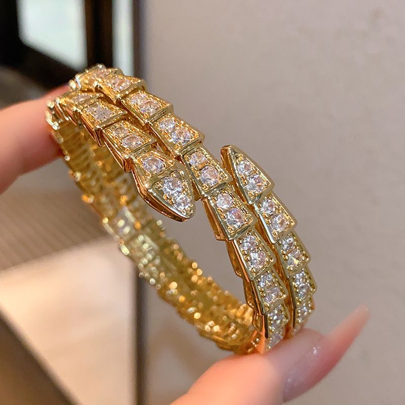 Pulsera Argolla Zirconia Chapa 18K 8279-134