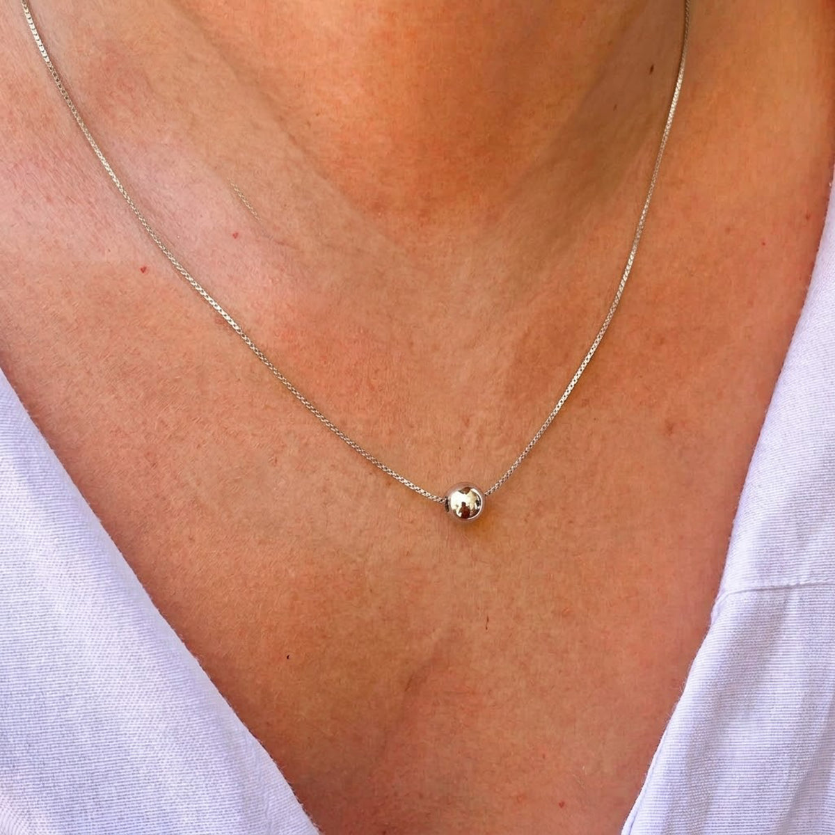 Collar Cadena Bola Titanio 8279-137
