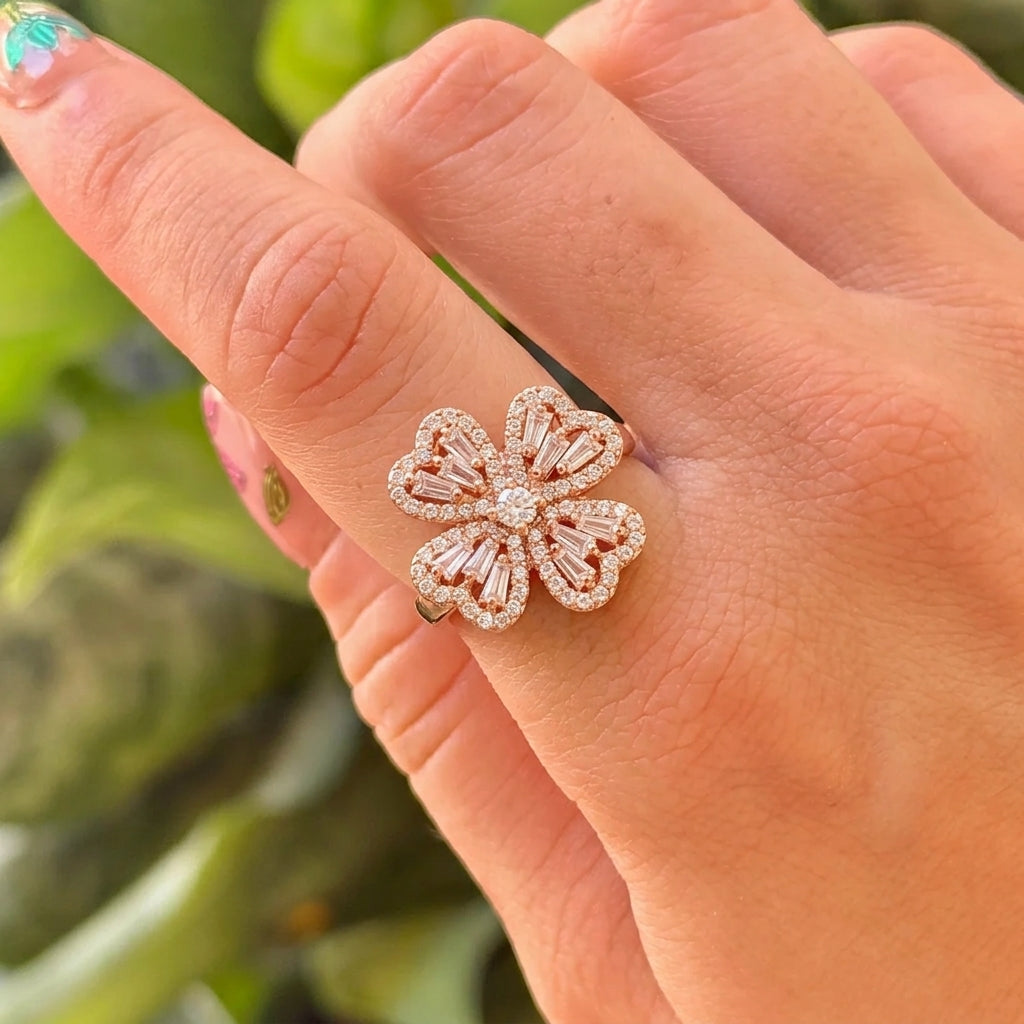 Anillo Mariposa Zirconia Chapa 18K 8279-165