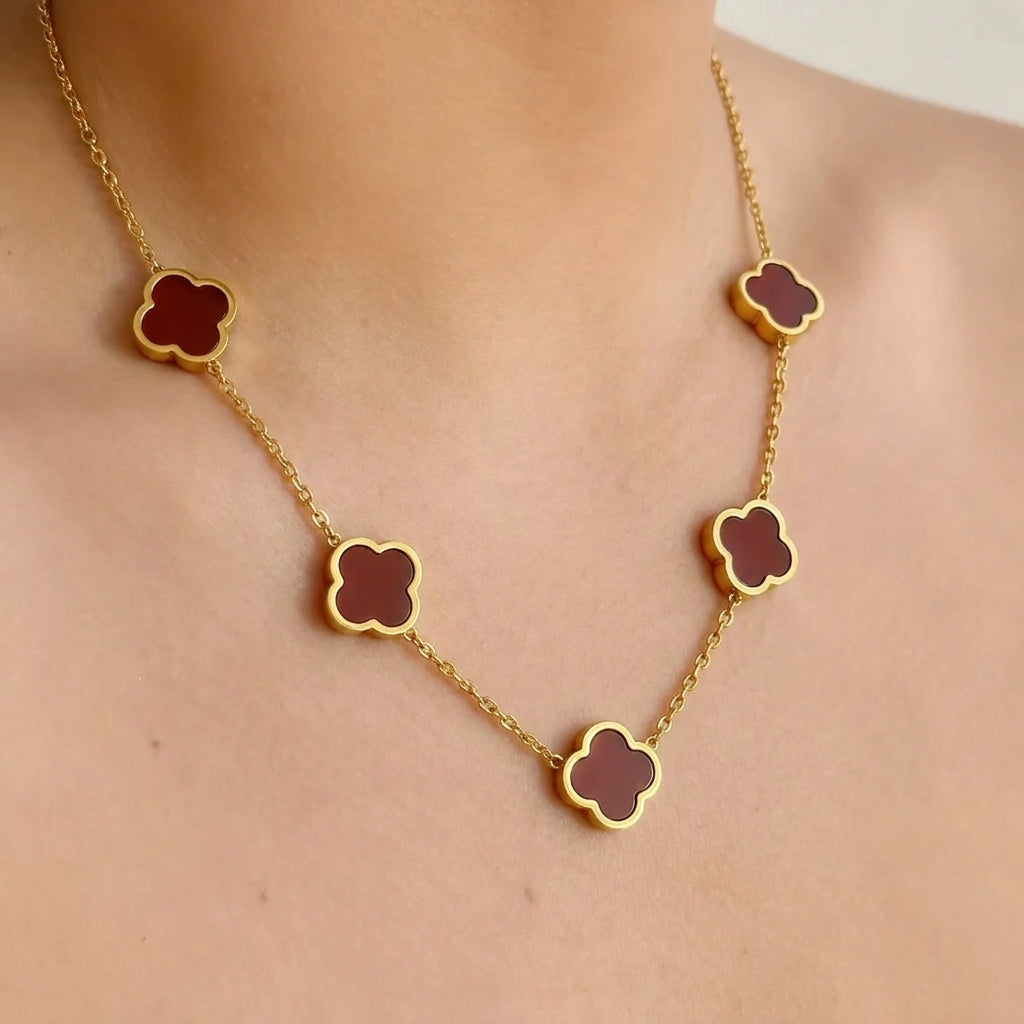 Collar Flores Acero Inox 8279-181