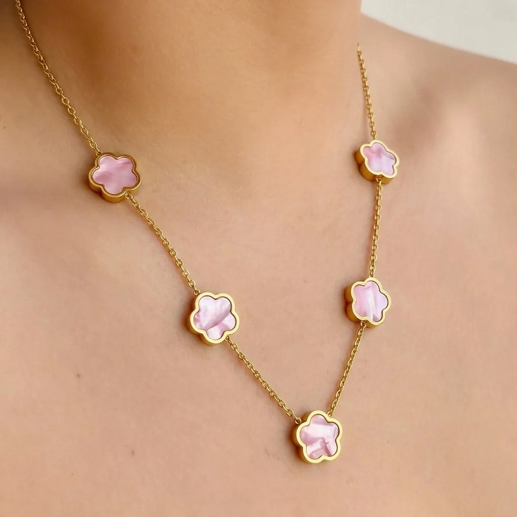 Collar Flores Acero Inox 8279-183