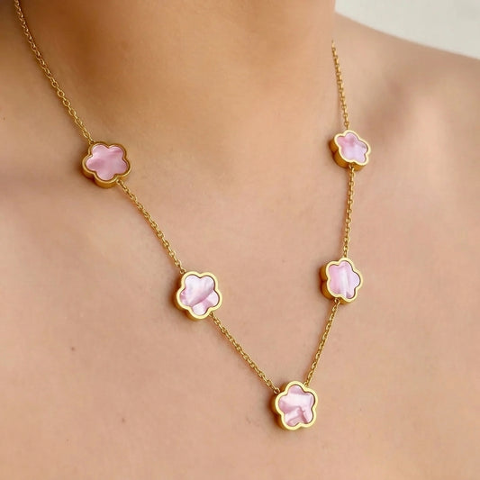 Collar Flores Acero Inox 8279-183
