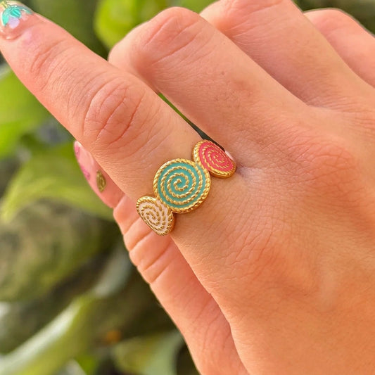 Anillo Esmalte Acero Inox 8279-28