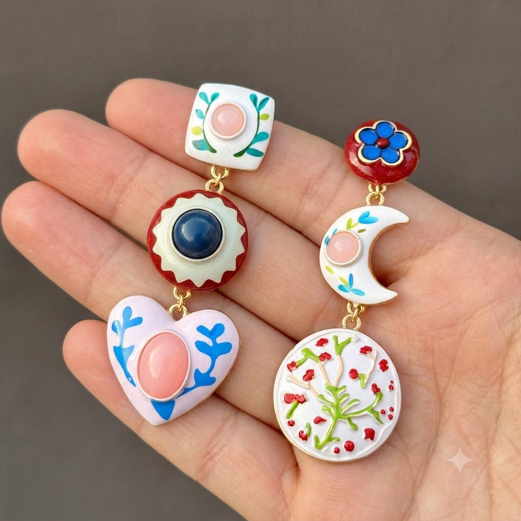 Aretes Desigual Luna Multicolor 8279-60