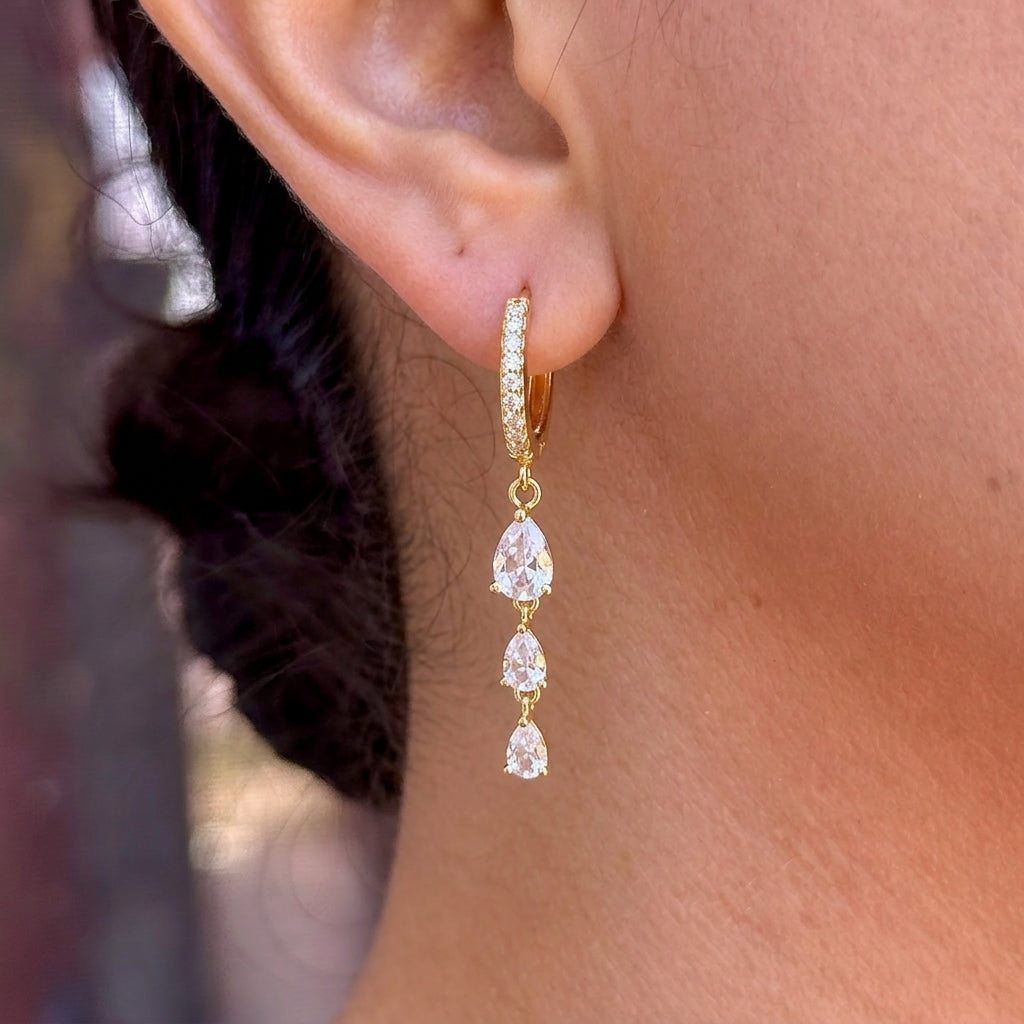 Aretes Dorados Chapa 18K 8279-72