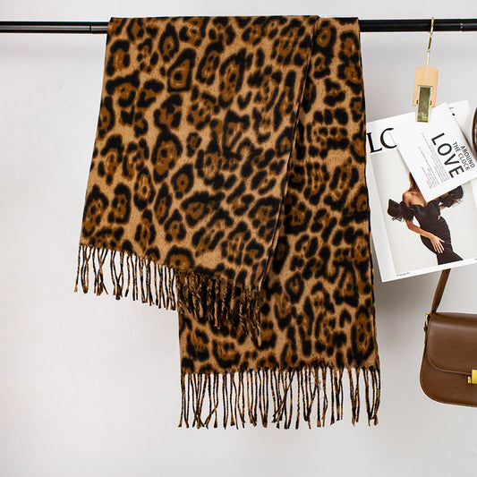 Chal Leopardo Cachemira Camello 8422-37