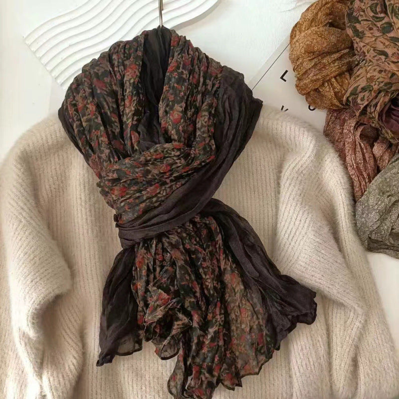 Bufanda Floral Ditsy Terracota 8422-39