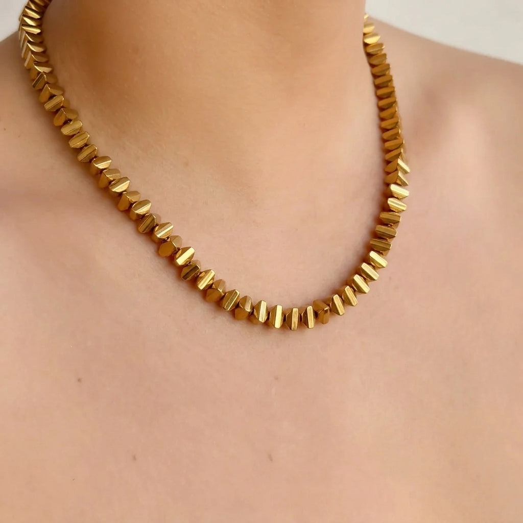 Collar Acero Inox Corte Billon 8474-10