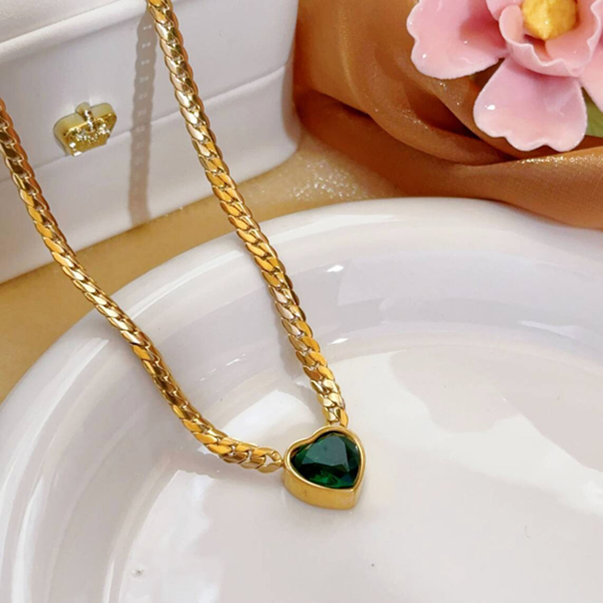 Collar Corazon Acero 316L 8474-11