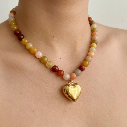 Collar Corazon Acero 316L 8474-1