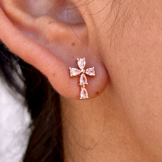 Aretes Chapa de Oro 8901-38