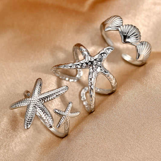 Set Anillos Verano Acero Inoxidable 8901-57