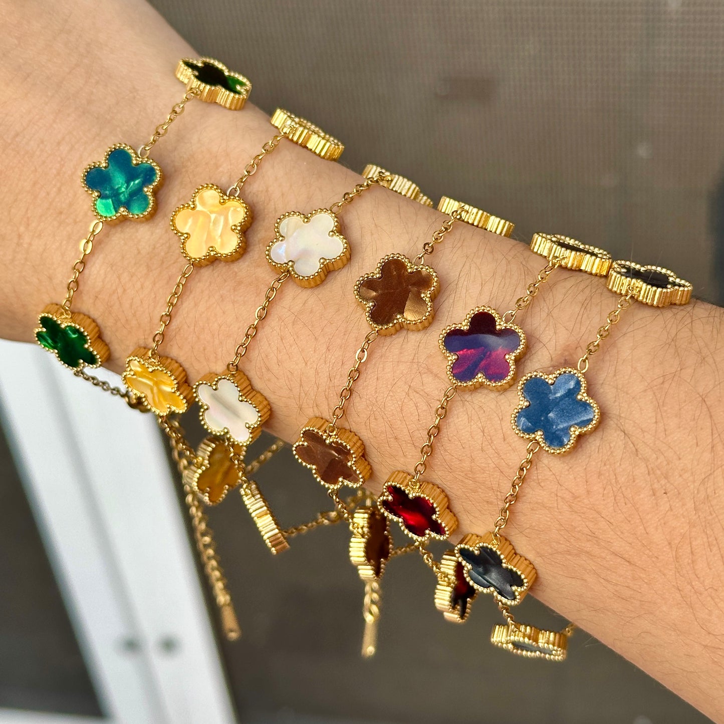 Pulsera Dupe Van Cleef Acero Inoxidable 8901-101