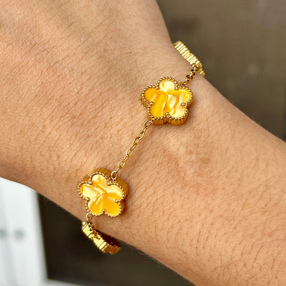 Pulsera Dupe Van Cleef Acero Inoxidable 8901-101