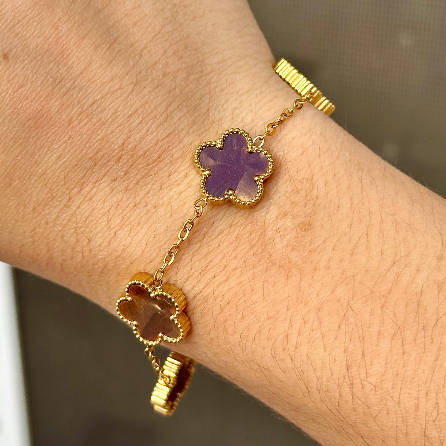 Pulsera Dupe Van Cleef Acero Inoxidable 8901-101