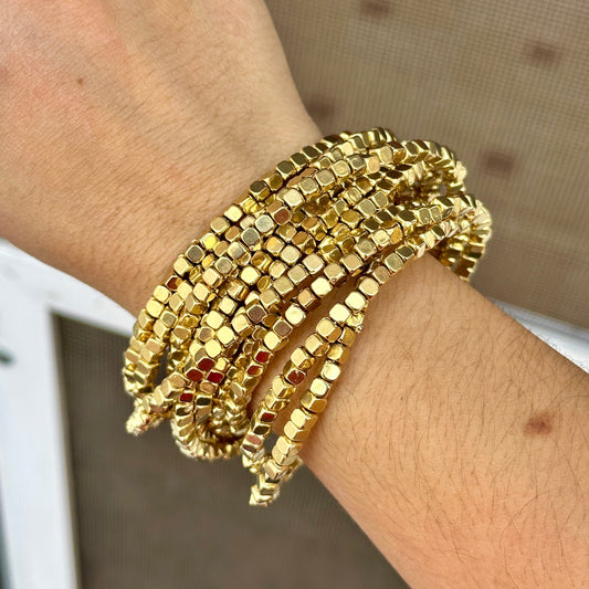 Pulsera A Dorada Cuentas 8902-119