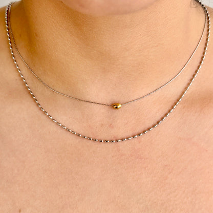 Collar Doble Acero Inoxidable 8902-229