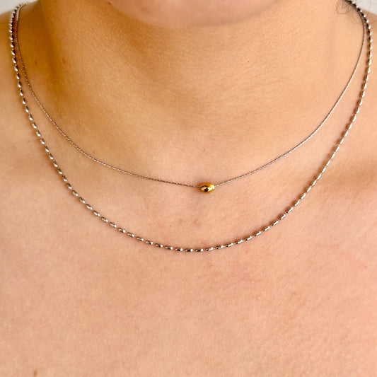 Collar Doble Acero Inoxidable 8902-229