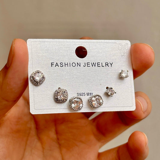 Set Aretes Chapa de Oro 8902-257