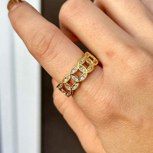 Anillo Chapa de Oro 8902-25