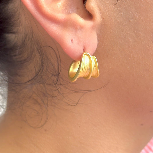 Aretes Chapa de Oro 8902-275