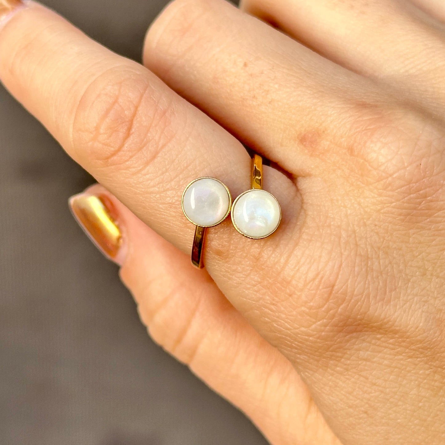 Anillo Piedra Natural Acero Inoxidable 8902-29