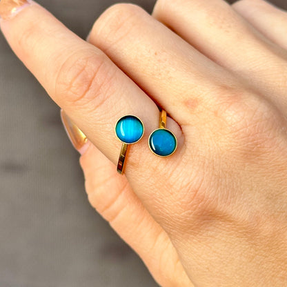 Anillo Piedra Natural Acero Inoxidable 8902-29