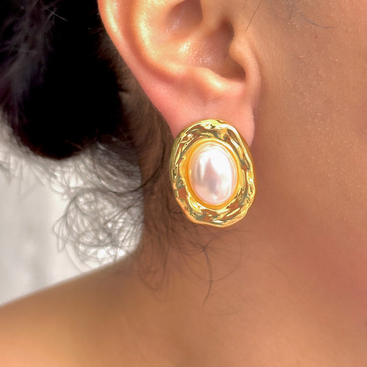Aretes Chapa de Oro 8902-300