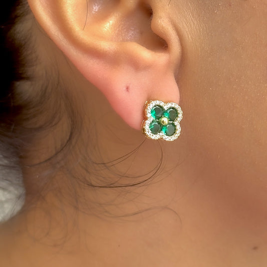 Aretes Chapa De Oro 8902-305