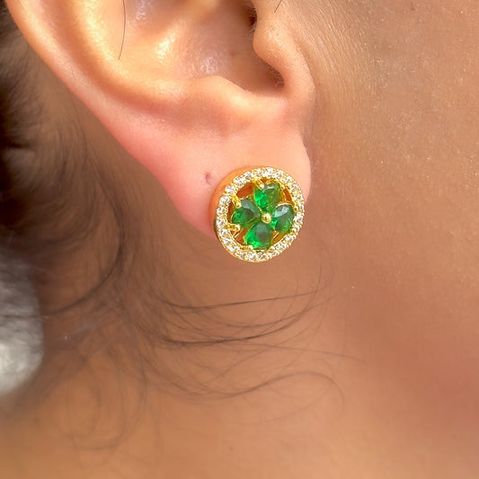 Aretes Chapa de Oro 8902-331