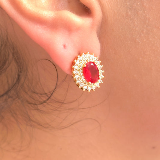 Aretes Chapa de Oro 8902-332