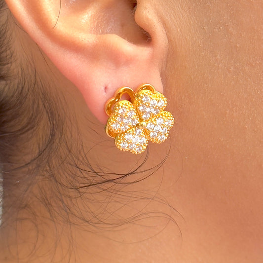 Aretes Chapa de Oro 8902-333