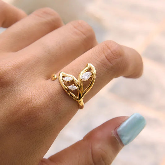 Anillo Irregular Acero Inox 9567-130