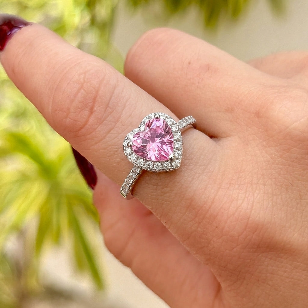 Anillo Chapa Corazon Circon 9567-37