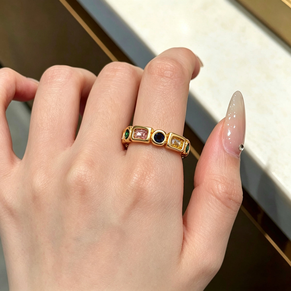 Anillo Chapa Colores 9567-49