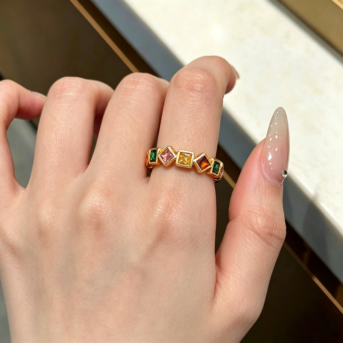 Anillo Chapa Colores 9567-50