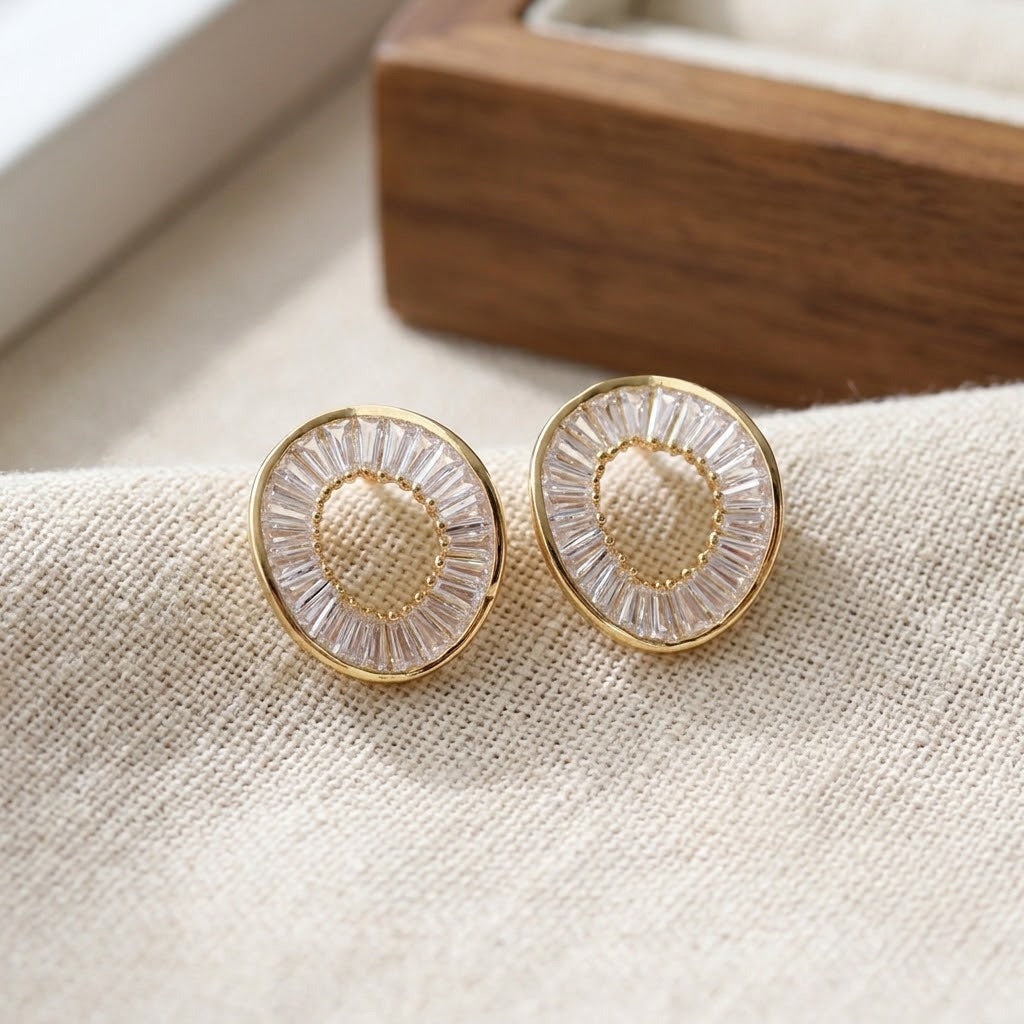 Aretes Chapa 18K 9567-83