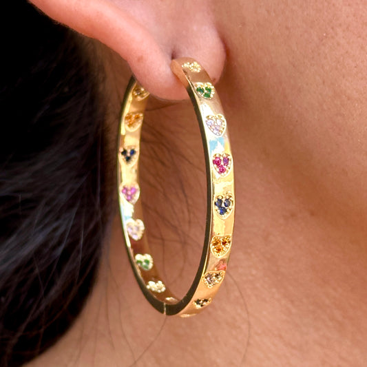 Aretes Chapa de Oro 9826-171