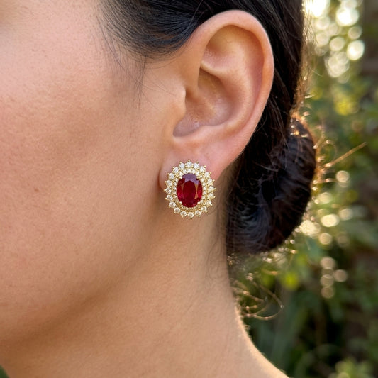 Aretes Chapa de Oro 8902-332