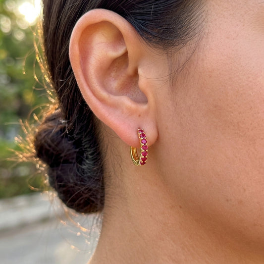 Aretes Chapa de Oro 8902-317