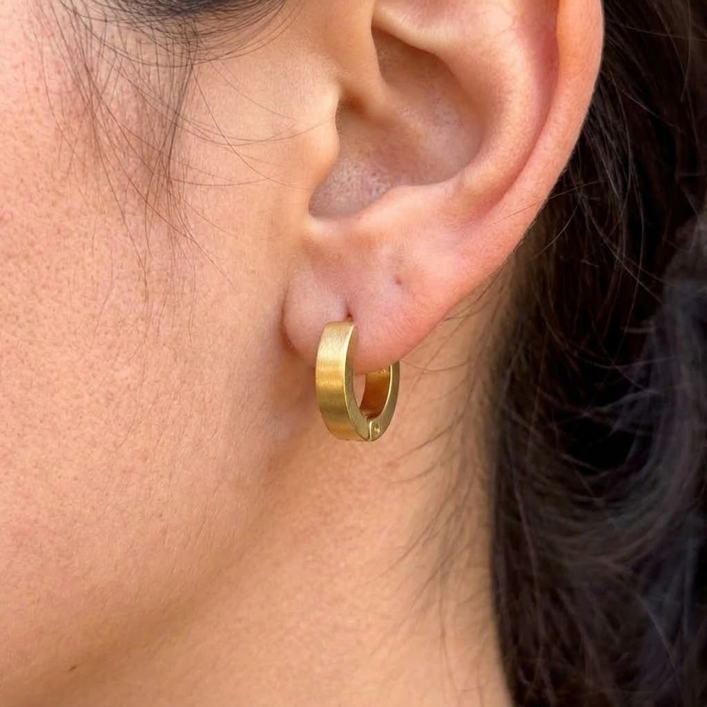 Aretes Huggie Acero Inoxidable