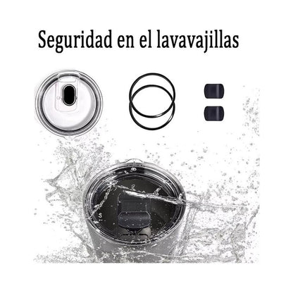 2pz Tapa Vaso Magnetica Magslider Tapa Con Iman Para 20 Oz Negro
