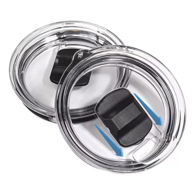 2pz Tapa Vaso Magnetica Magslider Tapa Con Iman Para 30oz Negro