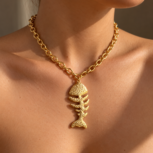 Collar Dije Pez Acero Inoxidable